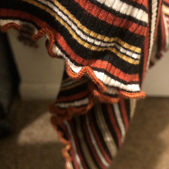 Violet Moon Mock Neck Striped Top - Picture 4 of 7